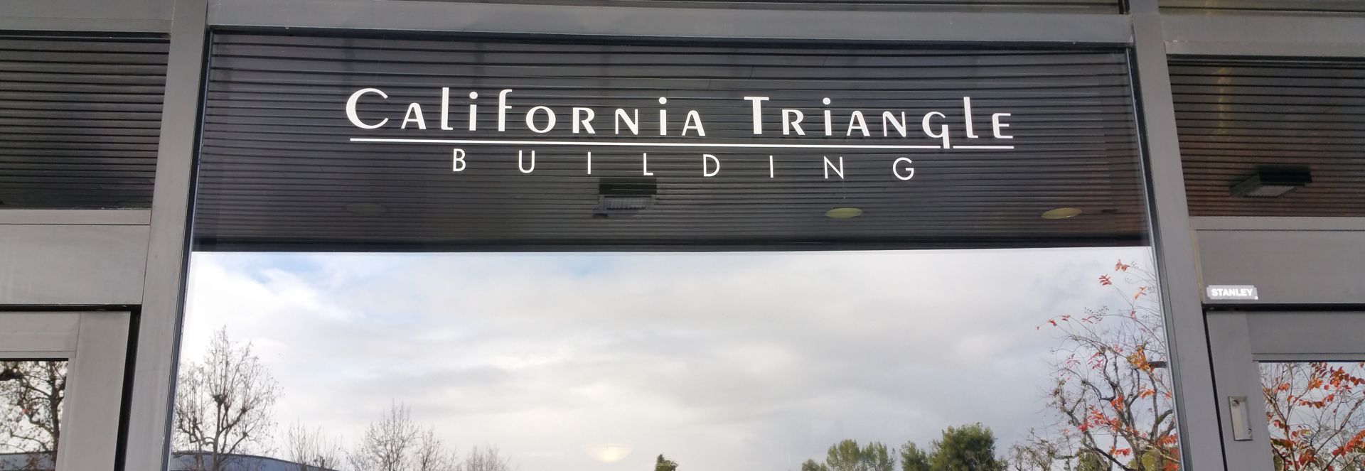 Front of the office building at 5201 California Avenue